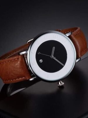 TOMI 070 Leather Quartz Watch